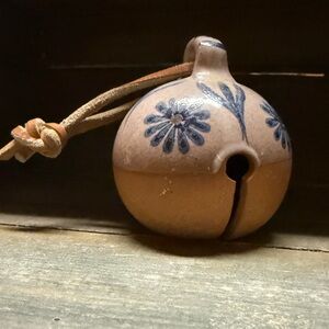 VTG HANDMADE/PAINTED  POTTERY BELL